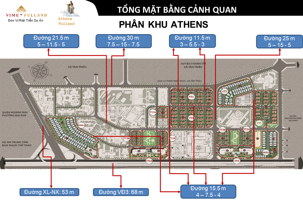 Dự án thấp tầng Đại Kim - Athena Fulland